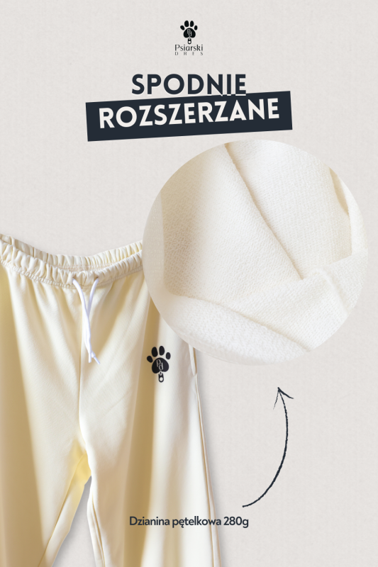 Spodnie rozszerzane Psiarski Dres