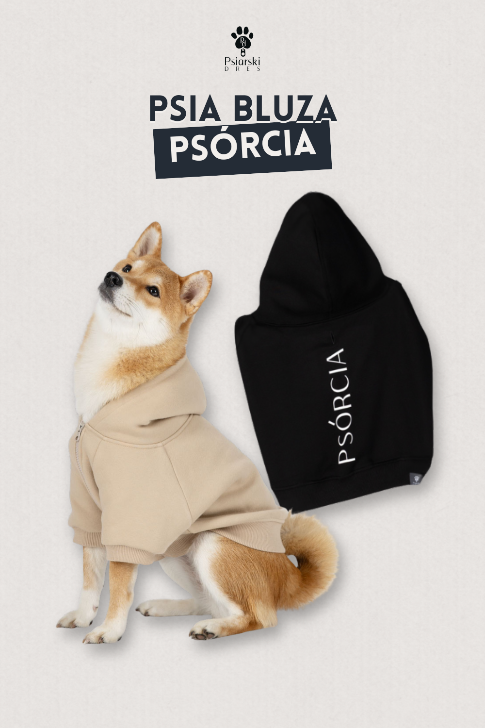 Psia bluza z kapturem Psórcia